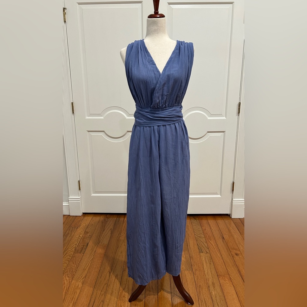 Artisan made summer lightweight Jumpsuit, made in Oaxaca Mexico.